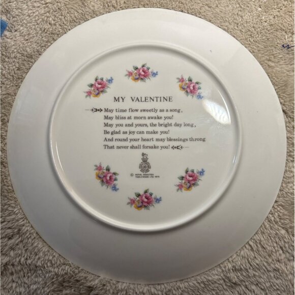 VTG 1979 Royal Doulton My Valentine Collectible Bone China Plate Made in England - Picture 6 of 8